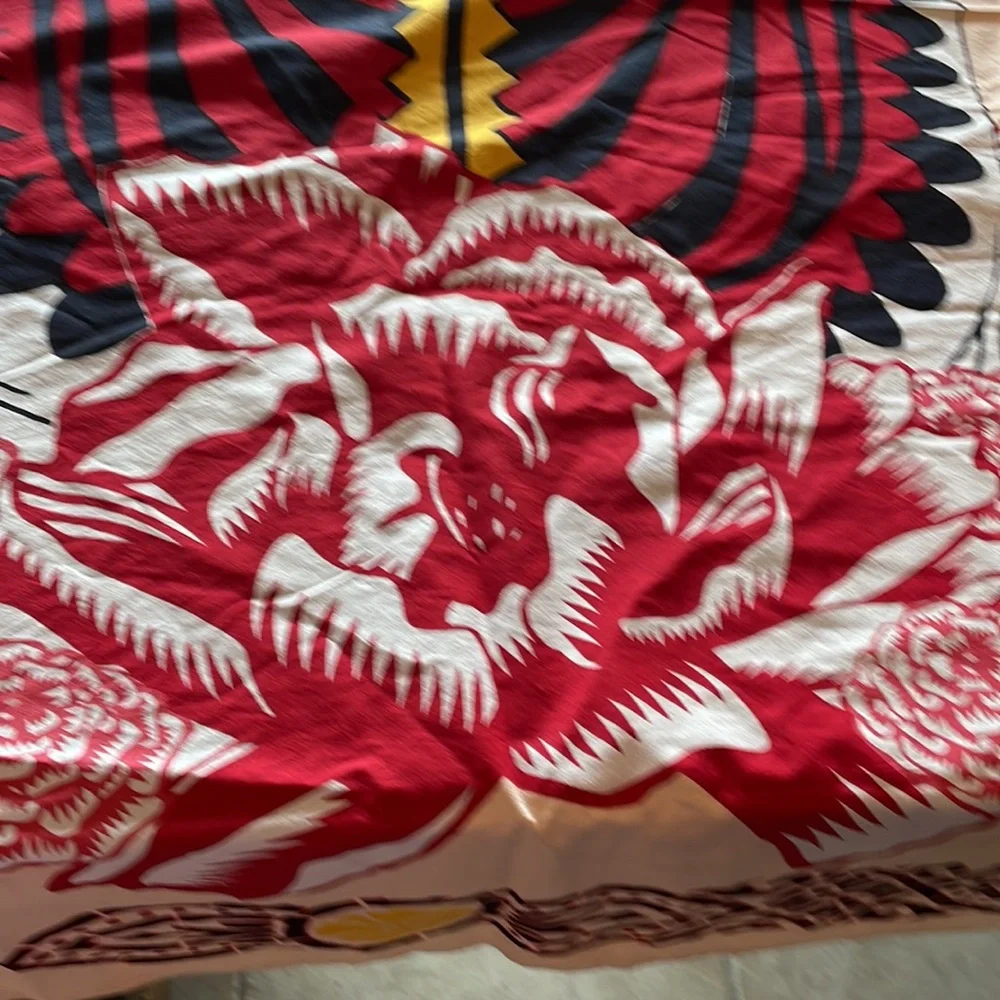 Dia Del Muerto Cotton Table Cloth , Bed or Wall Cover.NWOT